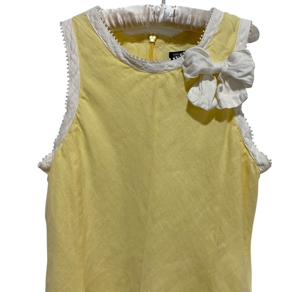 THE CHILDREN’S PLACE Dress Linen Yellow Size 10 Sleeveless Sundress Lined - Picture 4 of 14